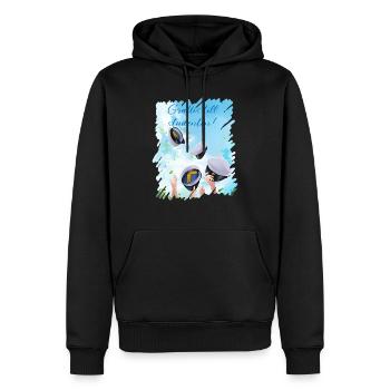 Remise des diplômes de la classe 2024 Fête de remise des diplômes du lycée - Sweat à capuche Premium bio Homme - noir - Devant - Nico (187cm)