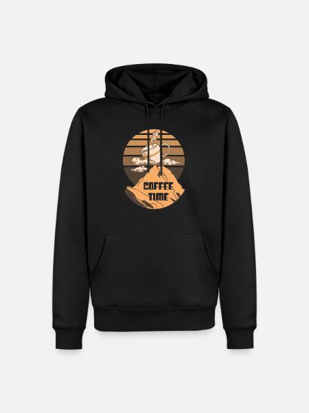 Coffee in the mountains - Men’s Premium Organic Hoodie - black