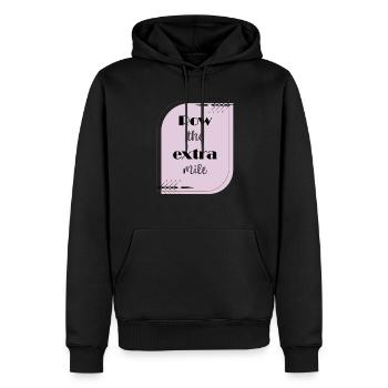 Row the extra mile - Men’s Premium Organic Hoodie - black - Front - Nico (187cm)