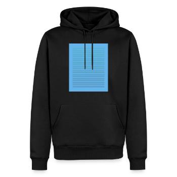 Berlin #1 - Männer Premium Bio Hoodie - Schwarz - Vorne - Nico (187cm)