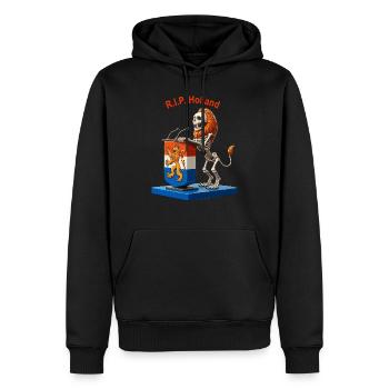Holland Leeuw politicien - Sweat à capuche Premium bio Homme - noir - Devant - Nico (187cm)