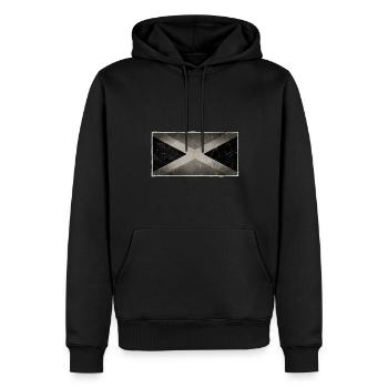Jamaika - Männer Premium Bio Hoodie - Schwarz - Vorne - Nico (187cm)