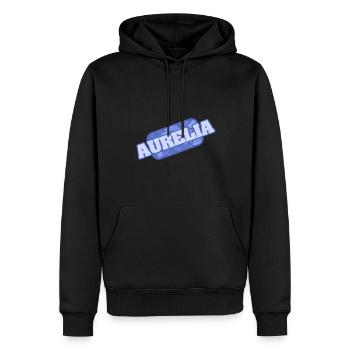 Cadeau pour Aurelia - Sweat à capuche Premium bio Homme - noir - Devant - Nico (187cm)