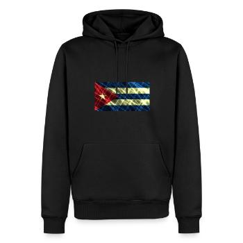 Vorname Kuba - Männer Premium Bio Hoodie - Schwarz - Vorne - Nico (187cm)