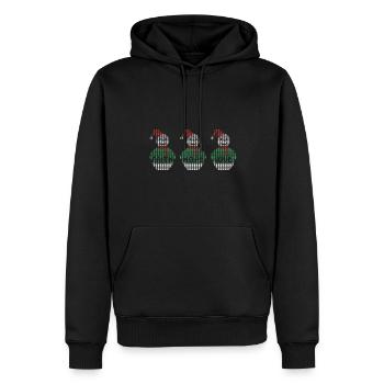 Religious Family Faith Hope Love Christmas - Men’s Premium Organic Hoodie - black - Front - Nico (187cm)