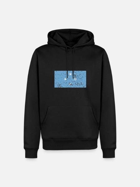 Micronésie Micronésie - Sweat à capuche Premium bio Homme - noir