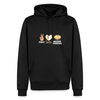 Kartoffelbrei Kartoffelpüree - Männer Premium Bio Hoodie - Schwarz - Vorne - Nico (187cm)