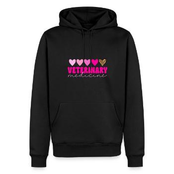 Vet Tech Veterinärmedizin Veterinärtechniker - Männer Premium Bio Hoodie - Schwarz - Vorne - Nico (187cm)