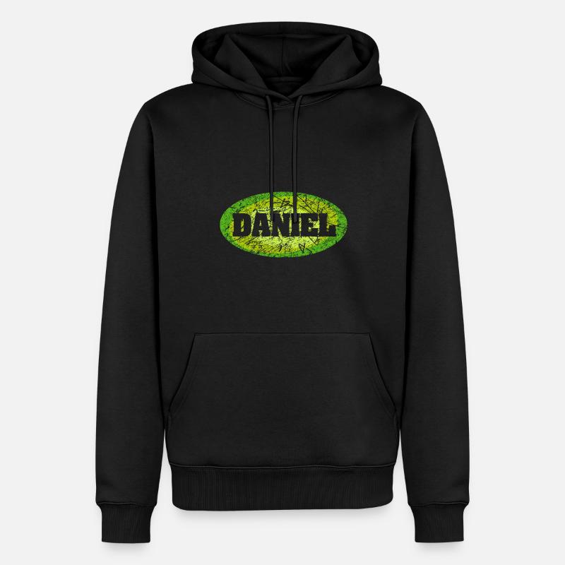 Daniel - Sweat à capuche Premium bio Homme - noir