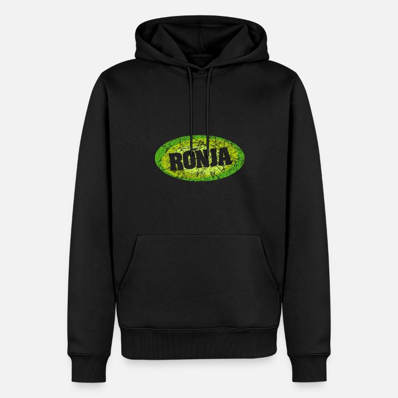 Jennifer - Sweat à capuche Premium bio Homme - noir