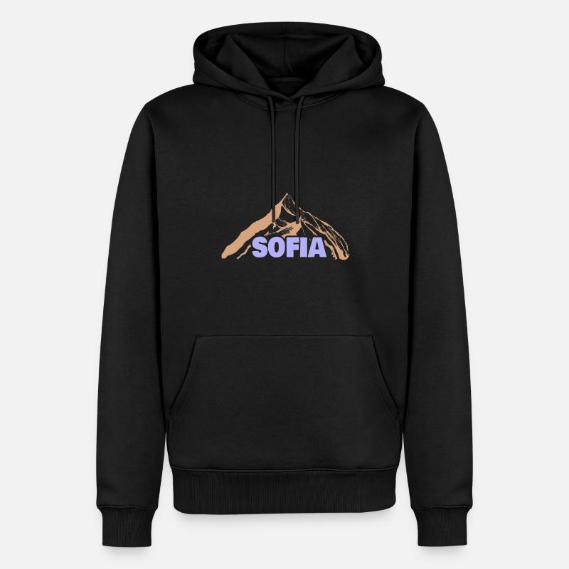 Sofia comme idée cadeau - Sweat à capuche Premium bio Homme - noir