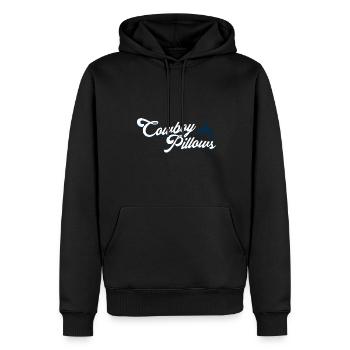 Coussins de cow-boy fille du Sud Texas Dame drôle - Sweat à capuche Premium bio Homme - noir - Devant - Nico (187cm)
