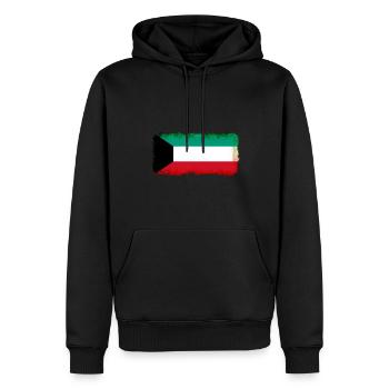 Kuwait als Flagge - Männer Premium Bio Hoodie - Schwarz - Vorne - Nico (187cm)