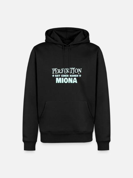 Woman's name Miona - Men’s Premium Organic Hoodie - black