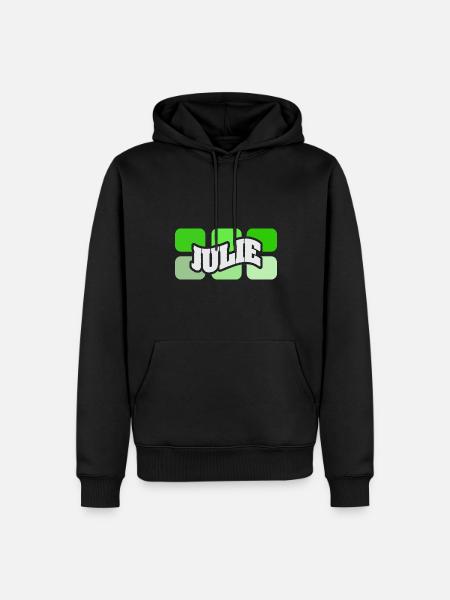 Name Julie - Men’s Premium Organic Hoodie - black