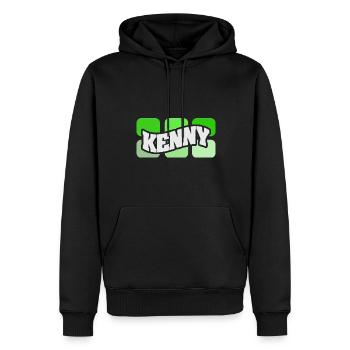 Geschenk für Kenny - Männer Premium Bio Hoodie - Schwarz - Vorne - Nico (187cm)