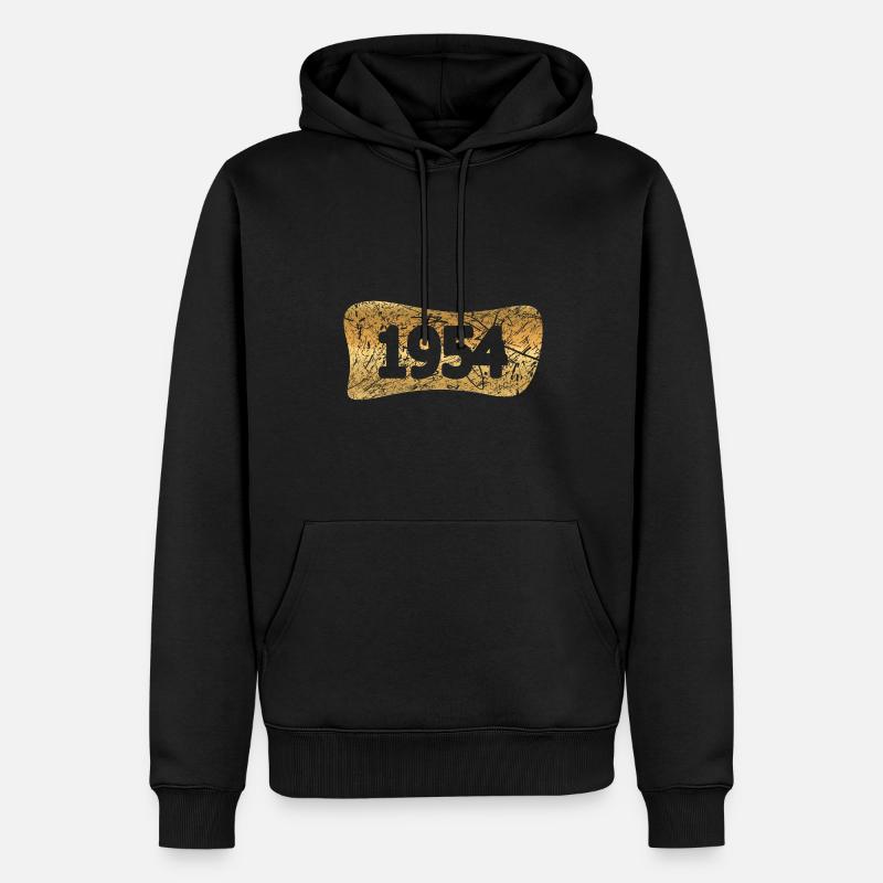 Witzig 1954 - Männer Premium Bio Hoodie - Schwarz