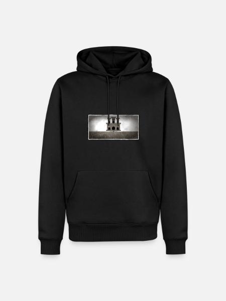 Country: Gibraltar - Men’s Premium Organic Hoodie - black