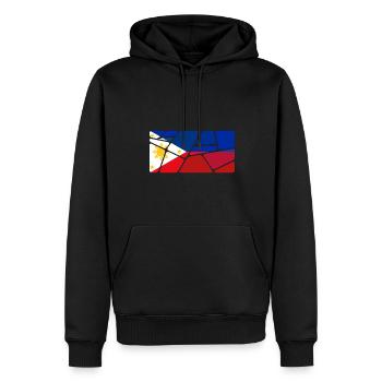 Philippines en tant que Philippines - Sweat à capuche Premium bio Homme - noir - Devant - Nico (187cm)