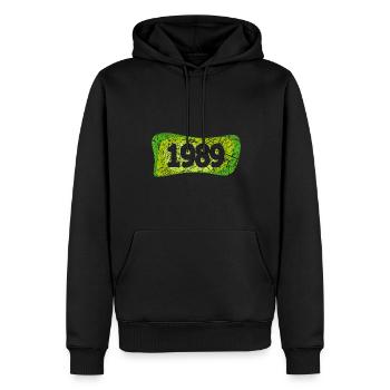 Scratch 1989 - Men’s Premium Organic Hoodie - black - Front - Nico (187cm)