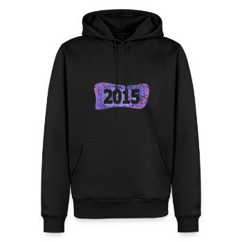 2015 - Sweat à capuche Premium bio Homme - noir - Devant - Nico (187cm)