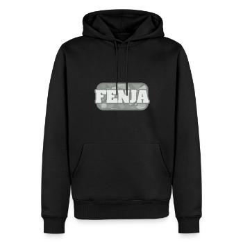 Geschenk für Fenja - Männer Premium Bio Hoodie - Schwarz - Vorne - Nico (187cm)