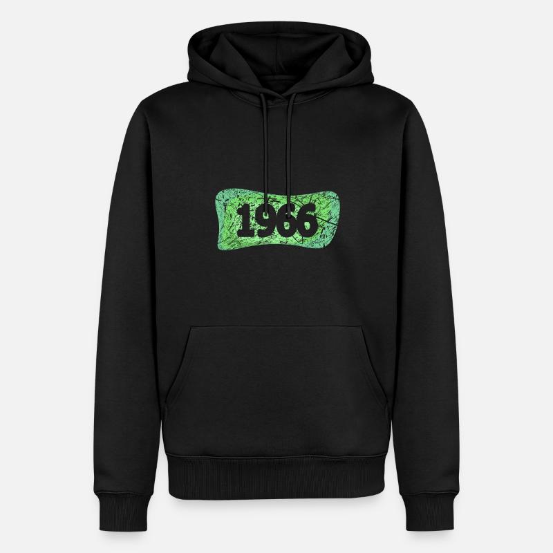 1966 1966 - Männer Premium Bio Hoodie - Schwarz
