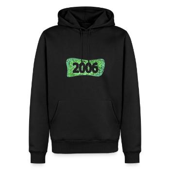 Kratzer 2006 - Männer Premium Bio Hoodie - Schwarz - Vorne - Nico (187cm)