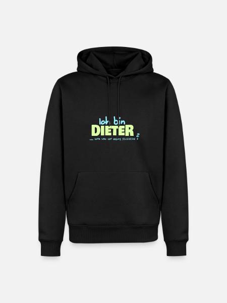 Dieter - Männer Premium Bio Hoodie - Schwarz