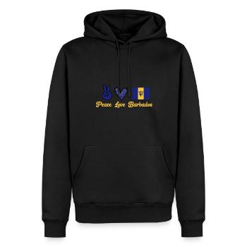 Barbados Flagge Barbadier Bajan - Männer Premium Bio Hoodie - Schwarz - Vorne - Nico (187cm)
