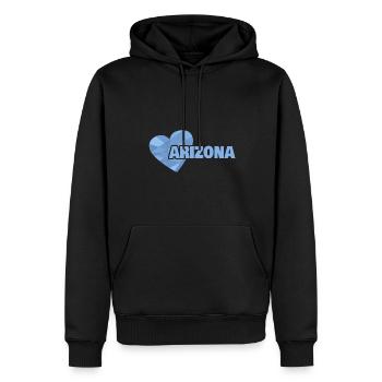 Mom Arizona - Men’s Premium Organic Hoodie - black - Front - Nico (187cm)