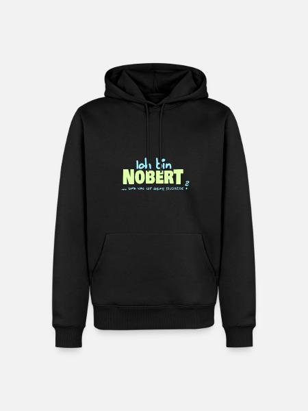 Norbert Norbert - Sweat à capuche Premium bio Homme - noir
