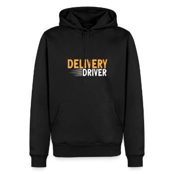 Supplier Package Delivery - Men’s Premium Organic Hoodie - black - Front - Nico (187cm)