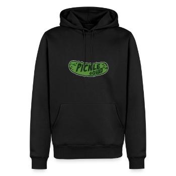 Soutien émotionnel Cornichon Soutien Ami - Sweat à capuche Premium bio Homme - noir - Devant - Nico (187cm)