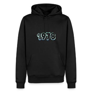 Eisberg 1978 - Männer Premium Bio Hoodie - Schwarz - Vorne - Nico (187cm)
