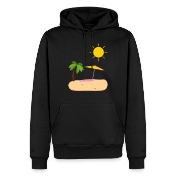 Sommer Strand Sonne Palmen - Männer Premium Bio Hoodie - Schwarz - Vorne - Nico (187cm)