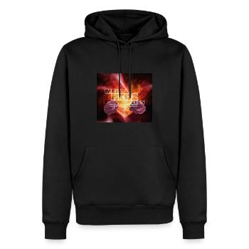 MEIN HERZ WEISS... Liebe Herz Wille Mut Abenteuer - Männer Premium Bio Hoodie - Schwarz - Vorne - Nico (187cm)