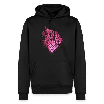 Cute Maine coon cat - Men’s Premium Organic Hoodie - black - Front - Nico (187cm)