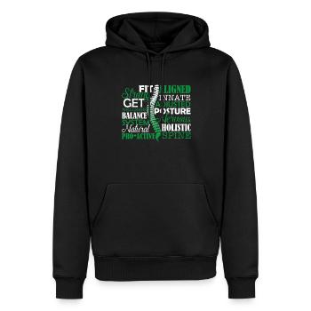 Chiropractor Things About Chiropractor - Men’s Premium Organic Hoodie - black - Front - Nico (187cm)