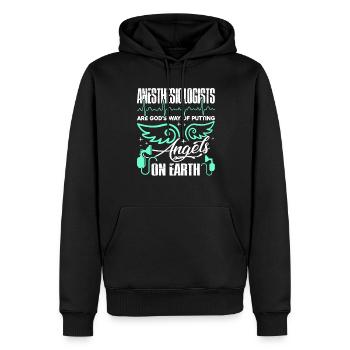 Anesthesiologist God Made Anesthesiologist - Men’s Premium Organic Hoodie - black - Front - Nico (187cm)