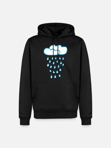 Cloud of rain - Men’s Premium Organic Hoodie - black