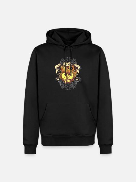 Boxe Love Hate Fear - Sweat à capuche Premium bio Homme - noir