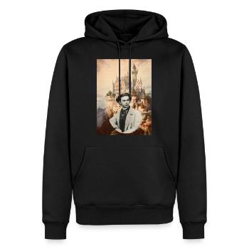 Ludwig at Schloss Falkenstein - Männer Premium Bio Hoodie - Schwarz - Vorne - Nico (187cm)