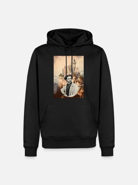 Ludwig at Schloss Falkenstein - Männer Premium Bio Hoodie - Schwarz