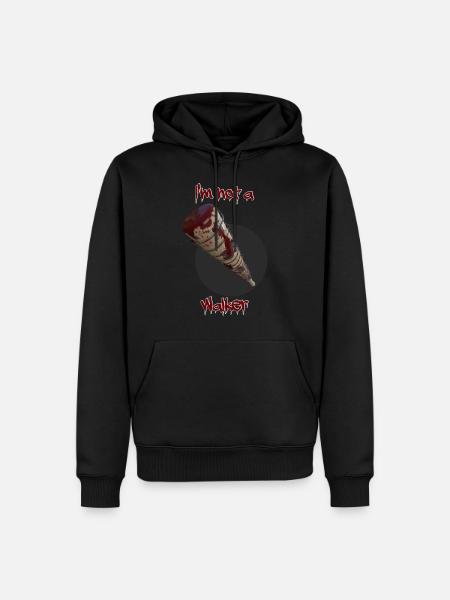Baseball bat with barbed wire. - Men’s Premium Organic Hoodie - black