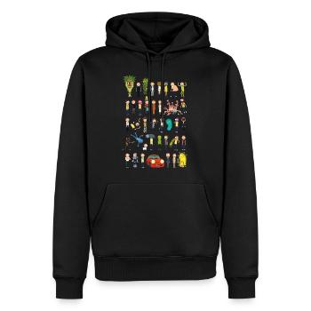Rick and Morty Versionen von Morty - Männer Premium Bio Hoodie - Schwarz - Vorne - Nico (187cm)