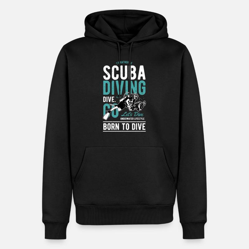 Scuba Diving - Männer Premium Bio Hoodie - Schwarz