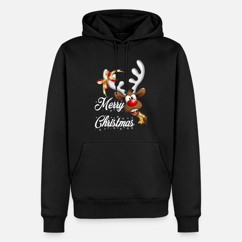 Rudolf Rennier Noël - Sweat à capuche Premium bio Homme - noir