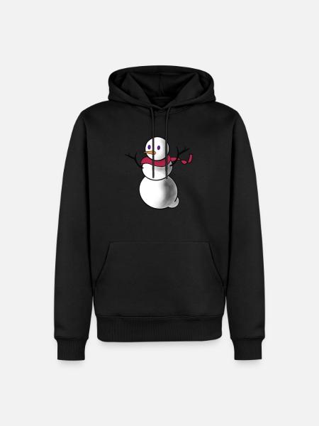 snowman - Men’s Premium Organic Hoodie - black