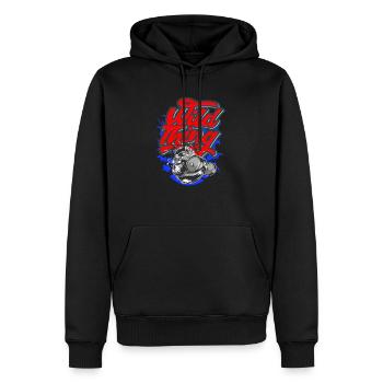 Fitness Training Affe Wild Sport de musculation Gym - Sweat à capuche Premium bio Homme - noir - Devant - Nico (187cm)